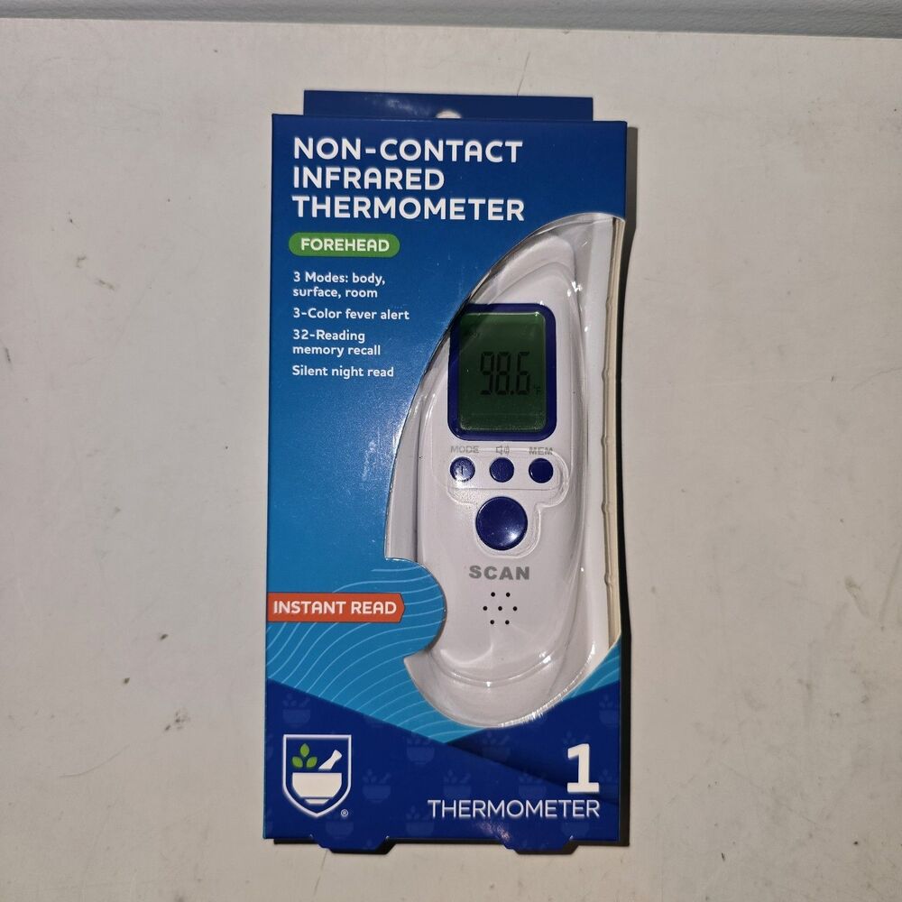 Rite Aid Non-Contact Infrared Forehead Digital Thermometer.